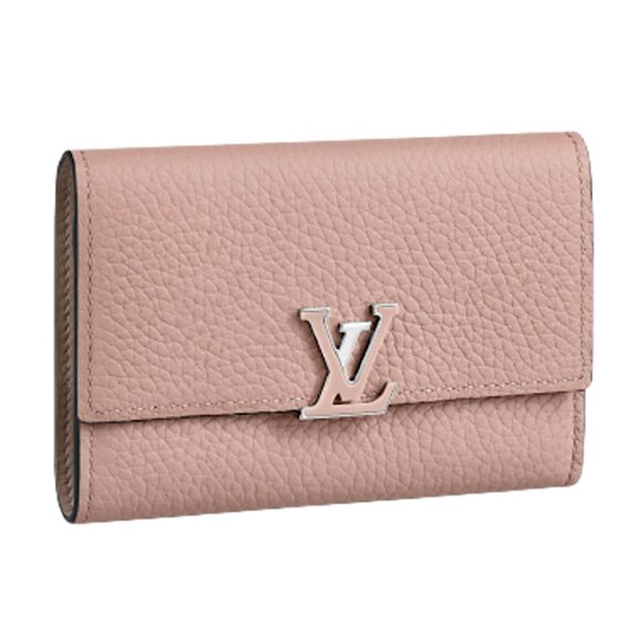 Louis Vuitton Handbags - LOUIS VUITTON Pink Taurillon Capucines Compact | Pink